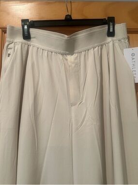 Athleta XL Lightweight wide-leg pants in an off-white shade.